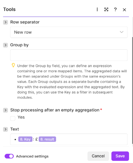Employee hours Numeric Aggregator