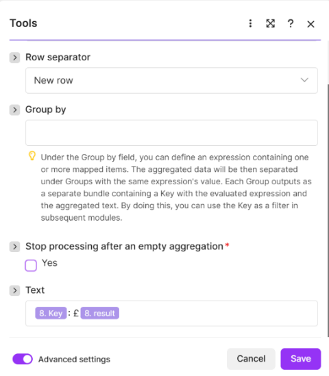 Expense Text Aggregator